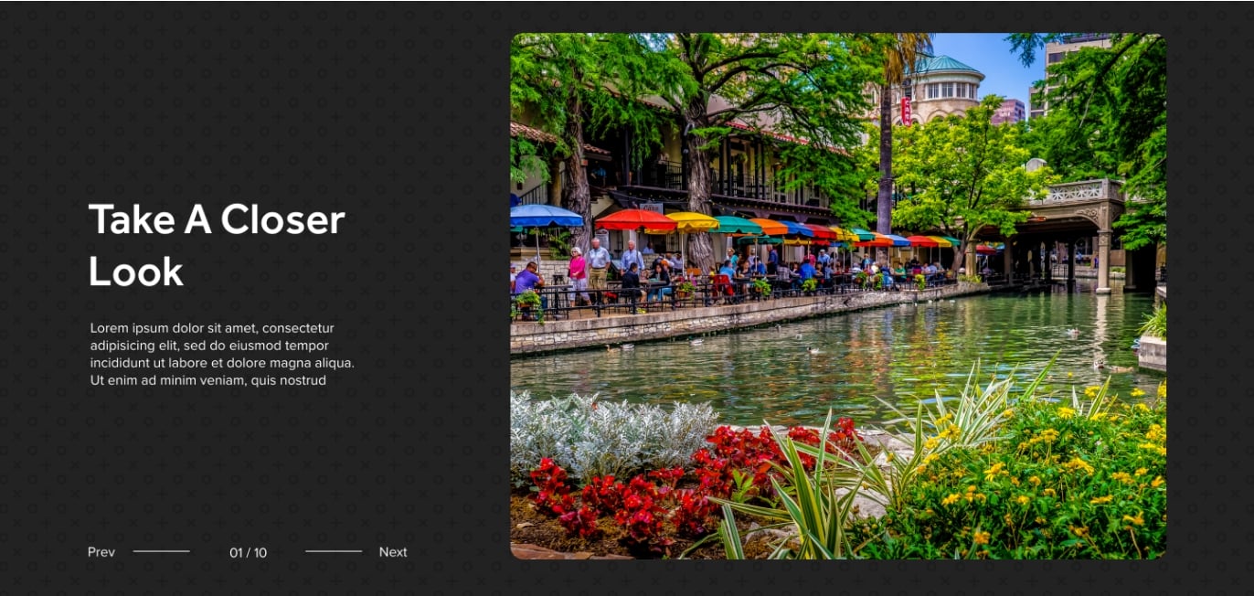 Stacked Image Carousel (Optional) - Desktop Preview